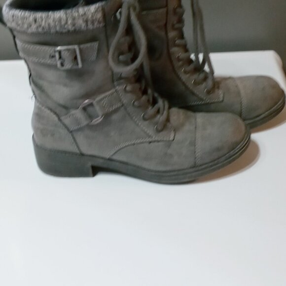 Rocket Dog Thunder Women's Gray Lace-up Boots Size 9 - Picture 3 of 9